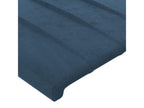 Headboard with wings, Dark blue, 83x23x118/128 cm, Velvet, FIKZ83890