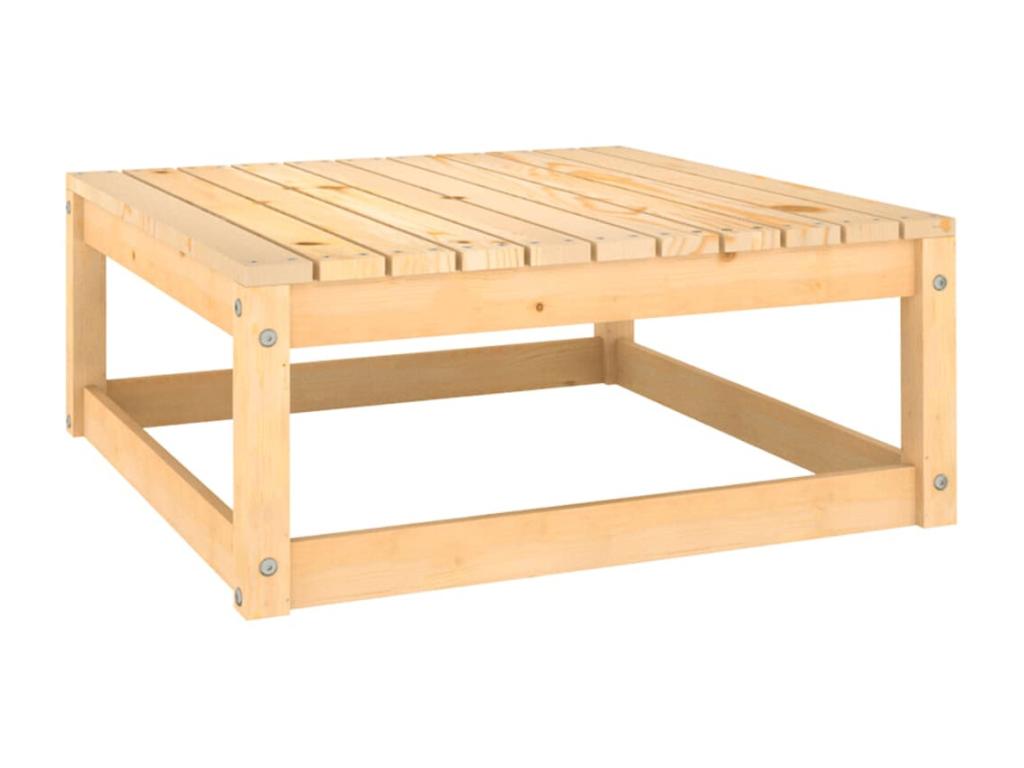 9-piece garden furniture set with cushions, solid pine wood, 55 BOVB55466