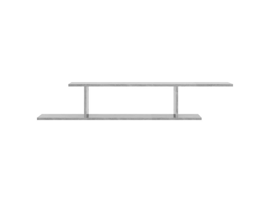 Wall-mounted TV shelf, concrete grey, 125x18x23 cm, JNXJ24920