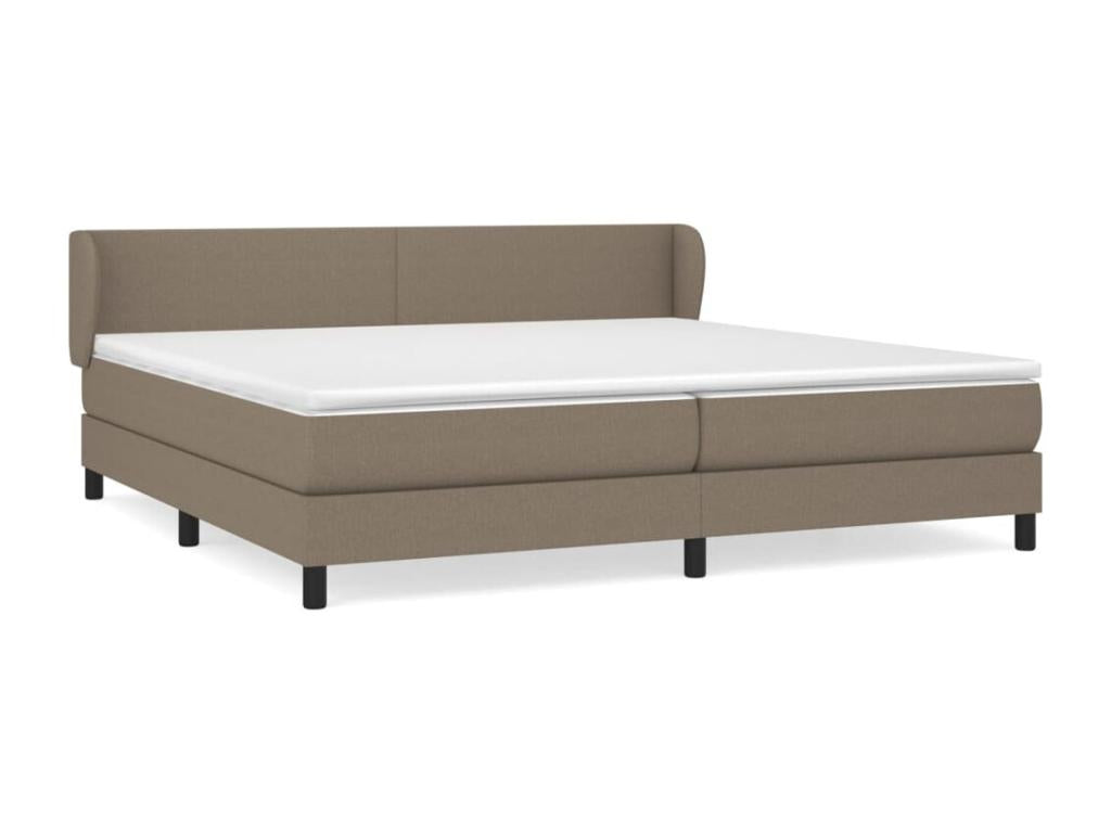 Upholstered bed base with 200x200 cm mattress, fabric ZZDP75685