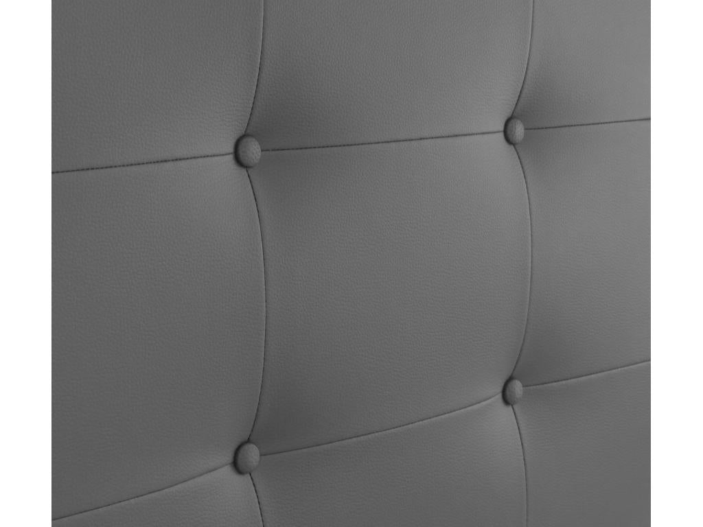 Lysvia Faux Leather Upholstered Headboard 145x60cm for 135/140cm Beds - Grey FZSZ41604