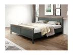 Adult bed 140x200 Elariva collection - Khaki green color and oak effect finish RAAJ22850