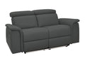 Pareli - 2-seater sofa with manual function in grey PU VMOW77970