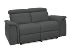 Pareli - 2-seater sofa with manual function in grey PU VMOW77970