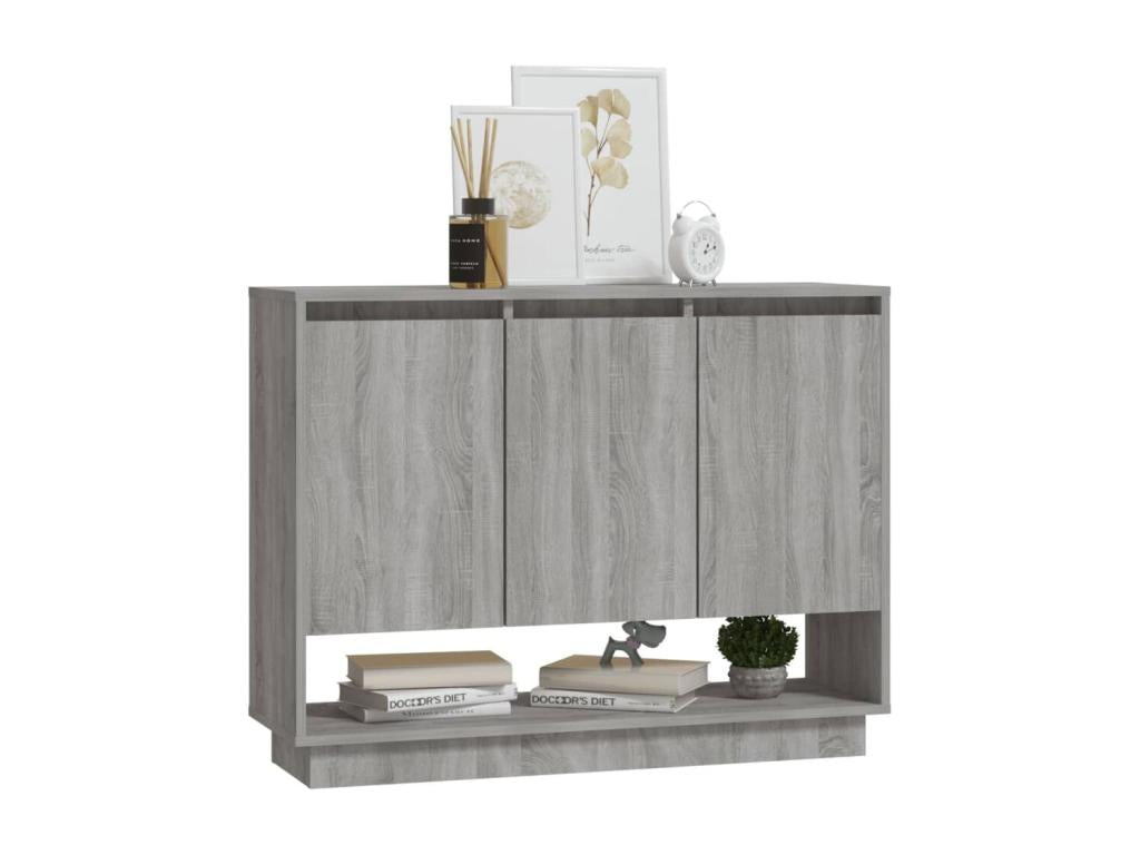 Grey sideboard 97x31x75 cm Engineered wood NCCO23449