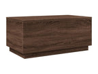 Coffee table with LED lights, brown oak, 90x50x40 cm, JZWB85112