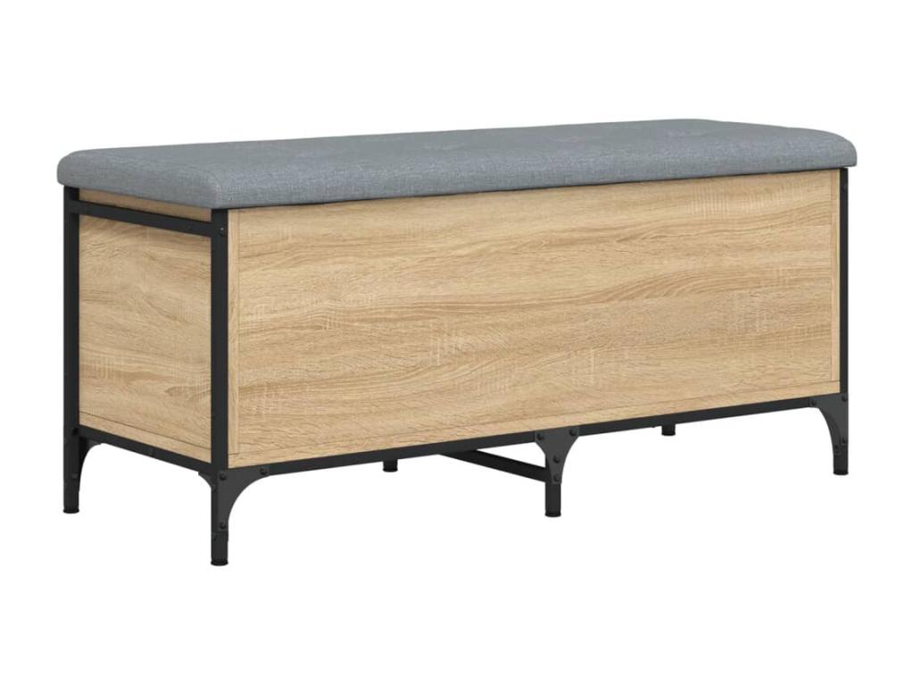 Lysvia oak storage bench, 102x42x45 cm, engineered wood, LGKW06005