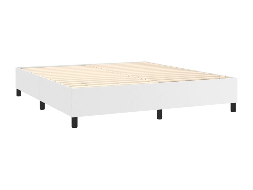 Dormeva bed base with mattress and LED lighting, white, 160x200 cm, RWXP07587