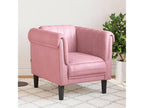 Pink velvet armchair YVIY53592