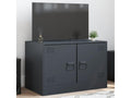 Anthracite TV stand 67x39x44 cm steel PPAU67334