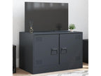 Anthracite TV stand 67x39x44 cm steel PPAU67334