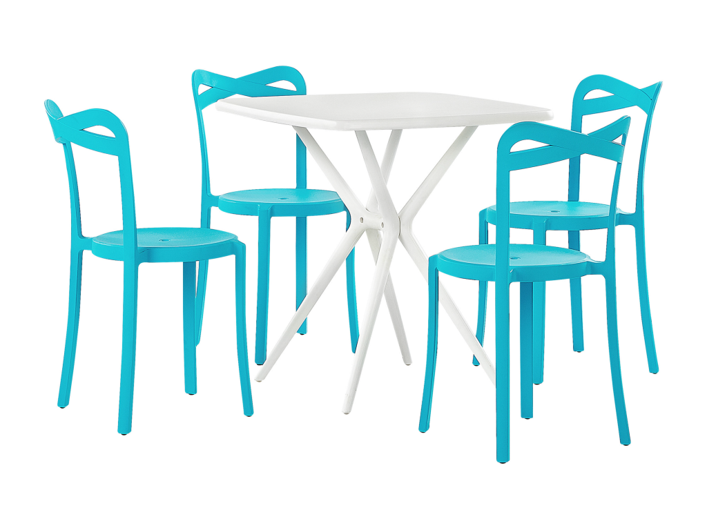 Elariva/Elariva Turquoise 4-Seater Garden Dining Set AFXY59484