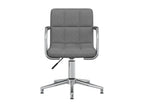 Swivel dining chair, light grey fabric, ERTO26429