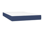 Upholstered bed base with mattress and blue LED lighting, 120x200 cm, fabric XDBT34908