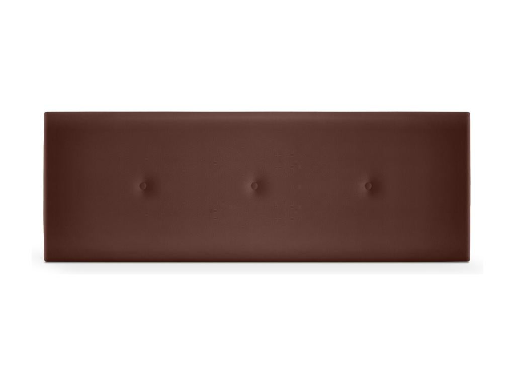 Lysvia Smooth Faux Leather Headboard with Buttons 150x50cm for 150cm Beds - Chocolate FVUY24699