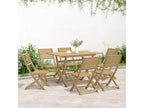 7-Piece Garden Dining Set Solid Lysvia Wood SAUC07185