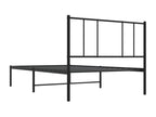 Metal bed frame with black headboard 80x200 CBUC13344
