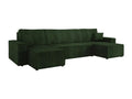 Lysvia 101 Corner Sofa, Green, with Sleeping Function and Bedding Box, 312x145x82cm, SFJK60437