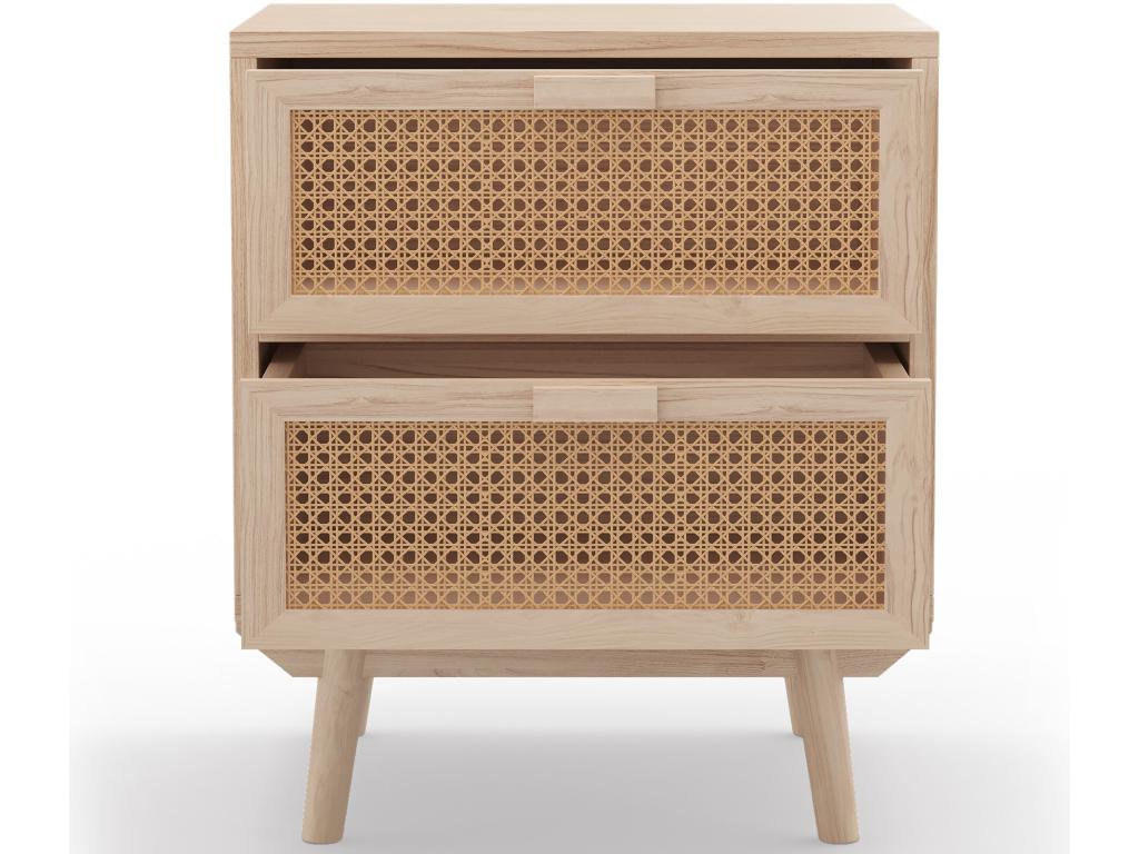 Bedside table - Lysvia style - Wood - Natural Lysvia TDSS09040