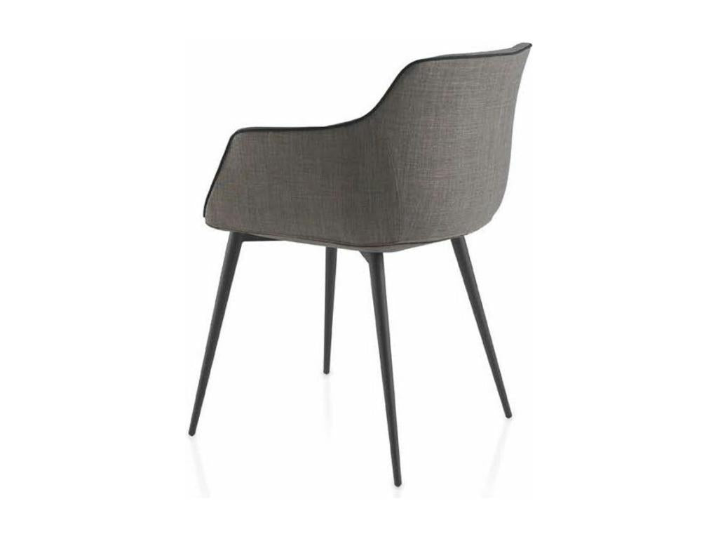 Lysvia fabric chair with steel legs - Set of 2 - Colour Lysvia 53 REWD74802