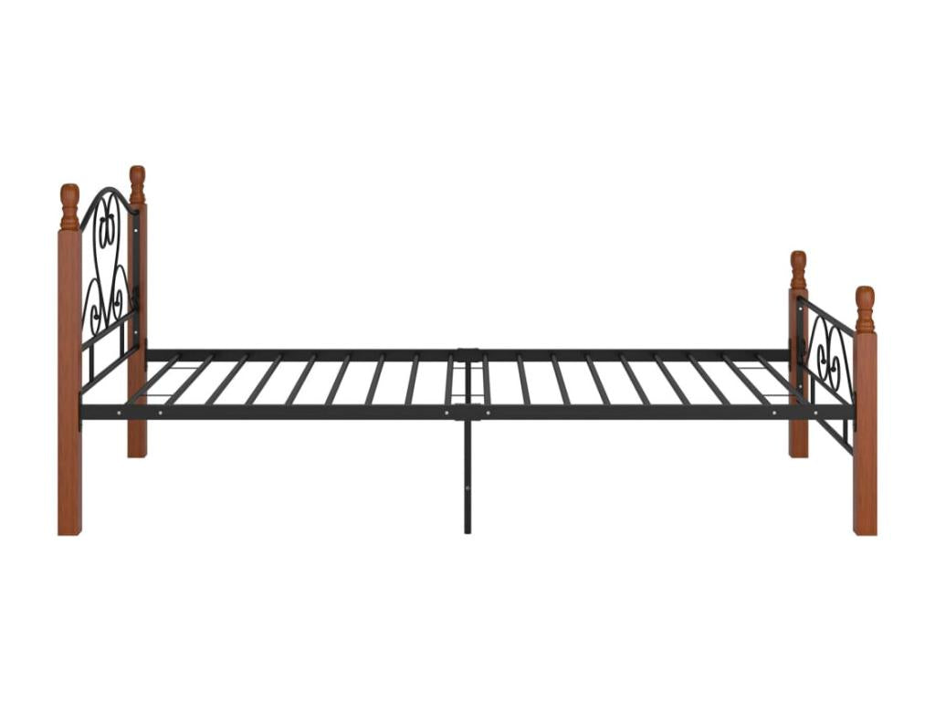 Black Metal Bed 90x200 4 SYQI97015