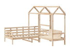 Daybed and bench set with canopy, mattress not included HESM03763