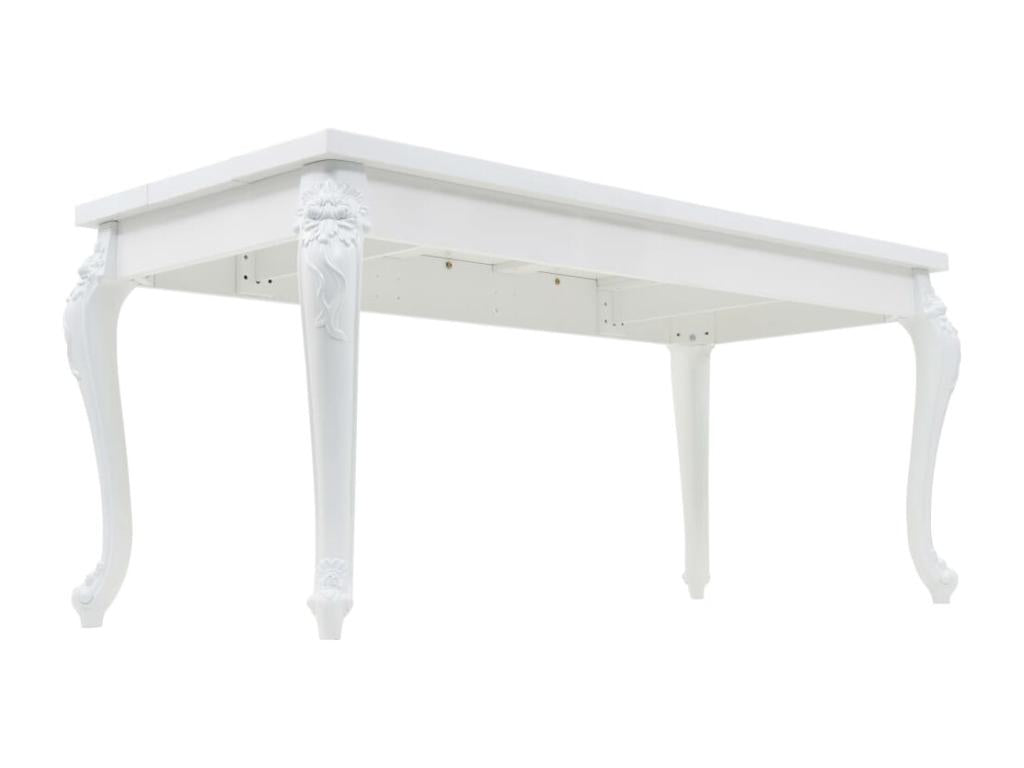 Dining table 179x89x81 cm Glossy white LMXZ95291