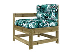 5-piece garden furniture set with cushions, impregnated pine wood GIVG61096