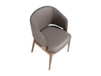 Lysvia Ash Wood and Leather Chair - Lysvia Color 07 Sand LVQR02721