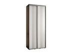 6-DOOR SLIDING WARDROBE 235.2/100/60 2-Door Black/White/Silver RWWF09332