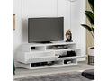 TV stand with 2 doors, white - length 125 x depth 32 x height 42 cm CZWV81501