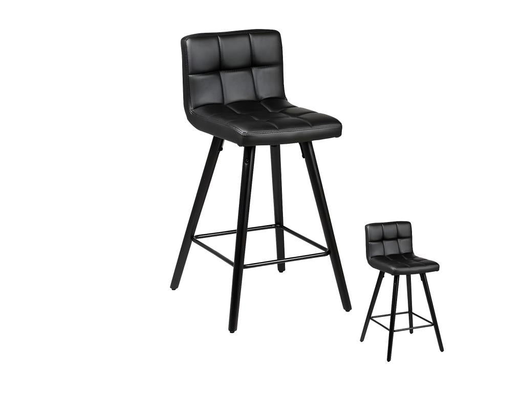 Lysvia Black Bar Stools - FUN ZZVU09704