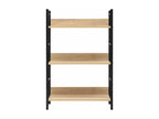 3-tier oak bookcase, 60x27.6x90.5cm, engineered wood, LZQL79186