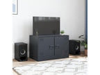 Anthracite TV stand 67x39x44 cm steel PPAU67334