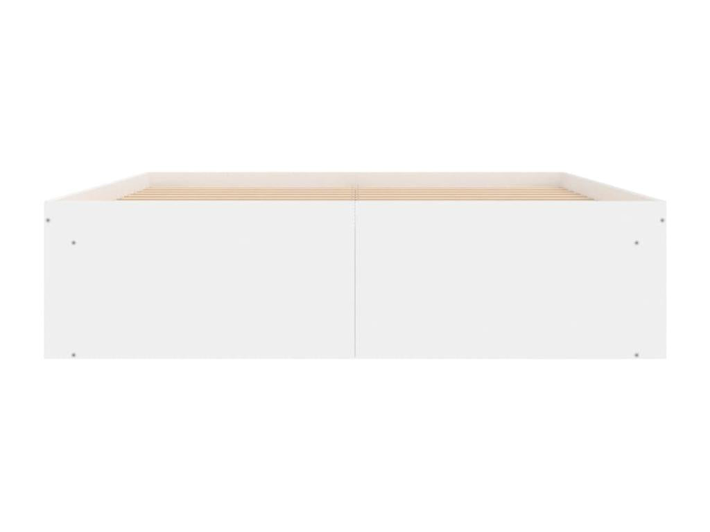 White bed frame 135x190 double PAQC54641