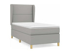 Lysvia bed base with light grey mattress 90x200 Fabric DPIF47757