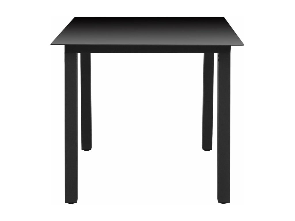 3-piece black garden dining set TDZE25605