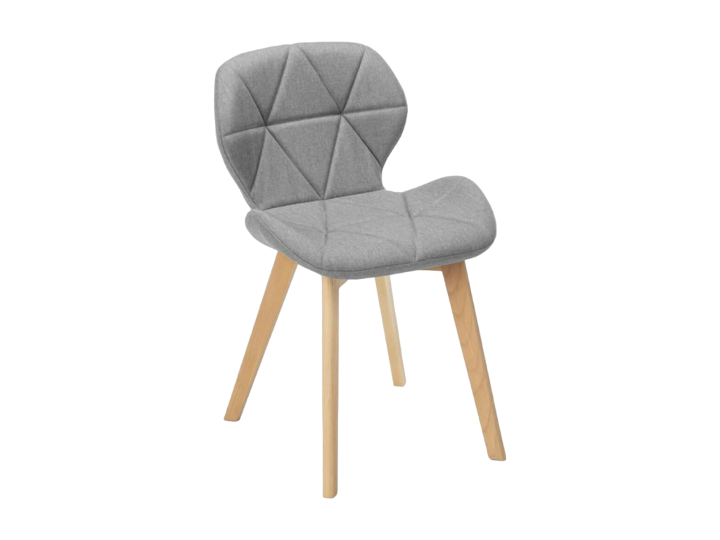 Lysvia Nordic design kitchen and living room chair in wood and fabric HEIDI AVFP35805