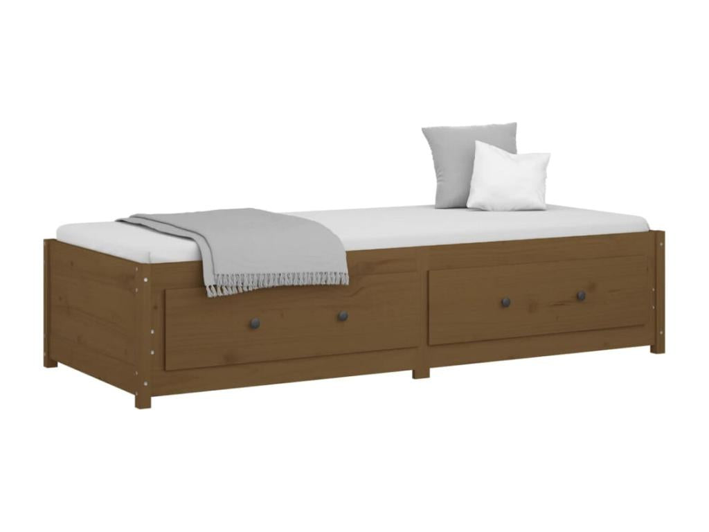 Honey Brown Daybed 75x190 cm Solid Pine Wood MKFY93134