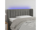 LED Headboard Light Grey 103x16x78/88 cm Velvet OTHI16886