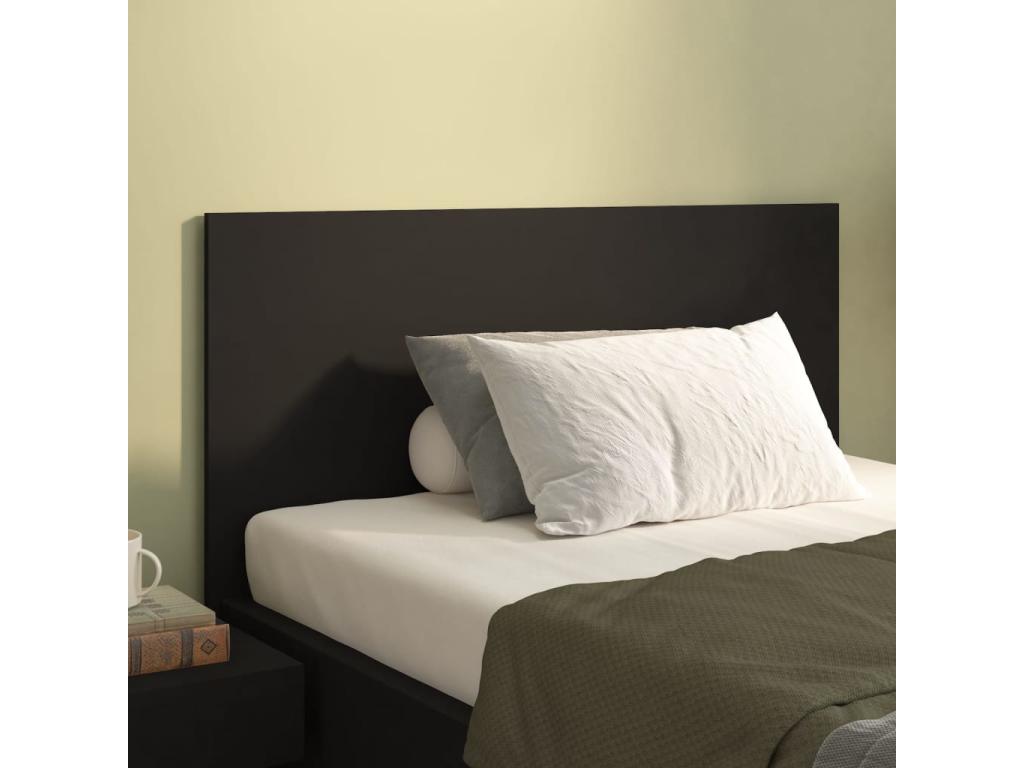 Black Headboard 120x1.5x80 cm Engineered Wood CIWH47747