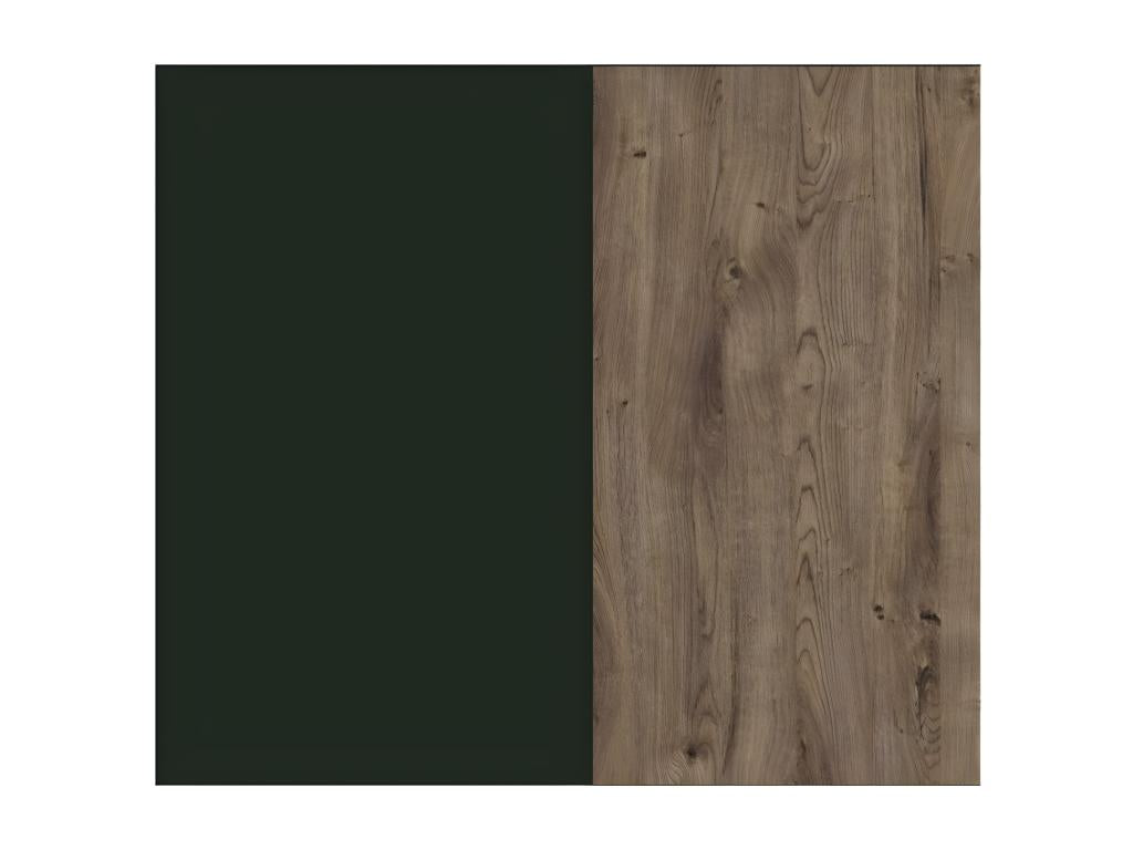 Adult bed 140x200 Elariva collection - Khaki green color and oak effect finish RAAJ22850