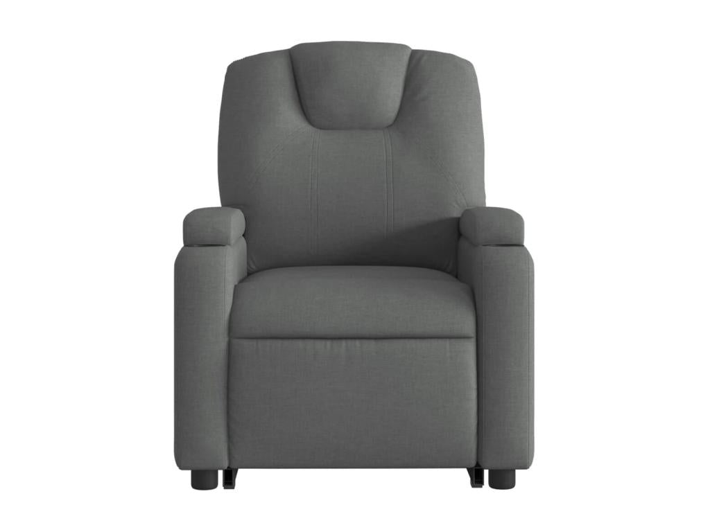 Dark Grey Fabric Reclining Armchair IJOF97303