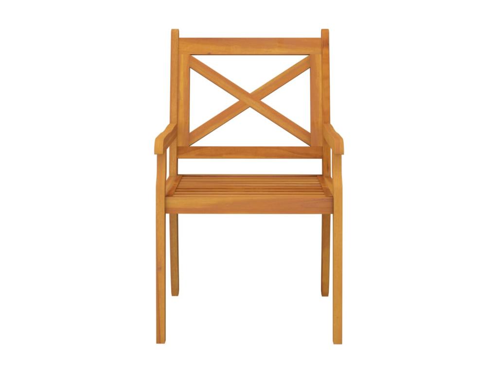 5-Piece Garden Dining Set, Solid Lysvia Wood JTKQ51381