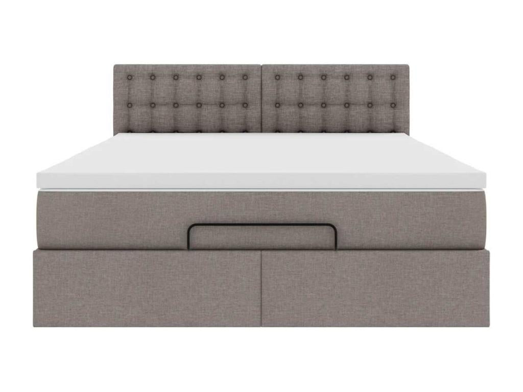 Ottoman bed frame with Lysvia mattress 140x200 cm fabric SFOS27787