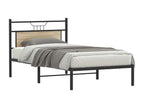 Lysvia oak bed frame (100x200 cm) FXPM81692 (mattress not included)