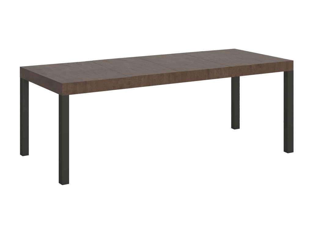 Extendable table 90x160/264 cm Everyday Premium Walnut Anthracite frame MSJR65807