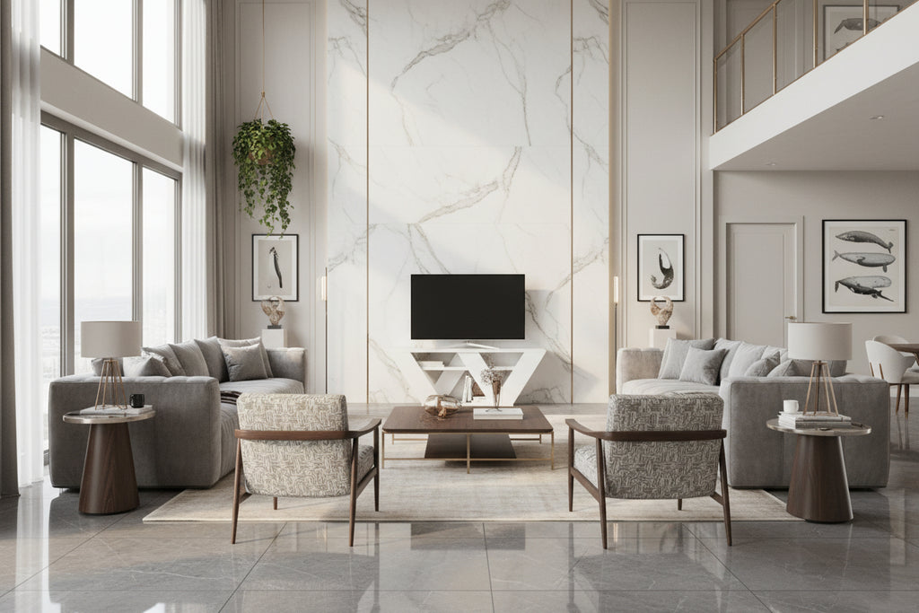 Pegasus TV Stand, Living Room Sideboard, Low TV Cabinet, Wall-Mounted Storage Base, 110x30x40 cm, White HSAF94894