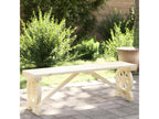 AKAY54109 Solid Fir Wood Garden Bench 115cm