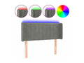 LED Headboard Light Grey 103x16x78/88 cm Velvet OTHI16886